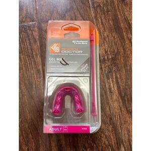 NEW Shock Doctor Gel Max Mouthguard Pink Purple Convertible Impact Protection